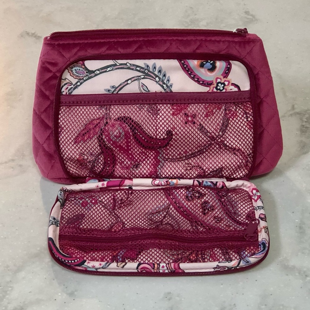 NWT Vera Bradley Quilted Velvet Compact Organizer